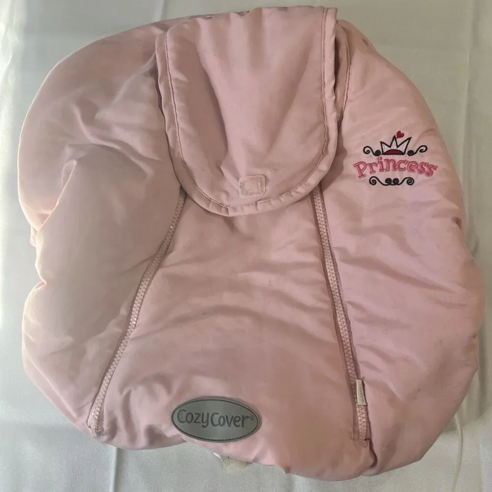 Pink Princess Cozy Cover Carseat‎